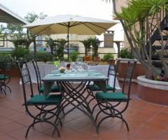 Tavoli per il matrimonio in terrazza