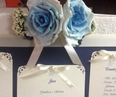 Silvia Trois - Particolare tableau con rose in gum past