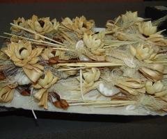 Sacchetti porta confetti realizzati a mano con materiali naturali