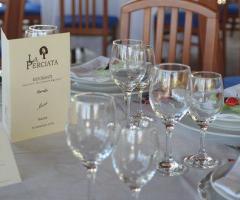 Allestimento tavola dell'Agriturismo La Perciata a Siracusa