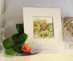 Acquerelli per Bomboniere - Portafortuna Girasole