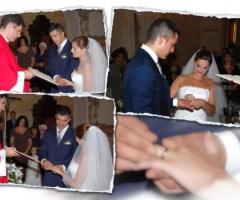 Composizione fotografie per il matrimonio