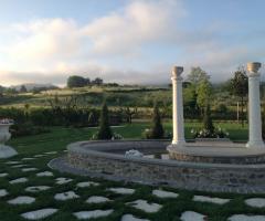 Fontana della location di matrimonio