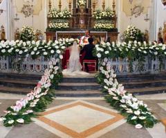 Addobbo floreale chiesa