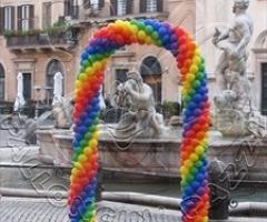 Arco multicolore nelle più svariate combinazioni di colori - Palloncini Pazzi