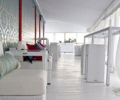 Terrazza dell'hotel per il banchetto di nozze