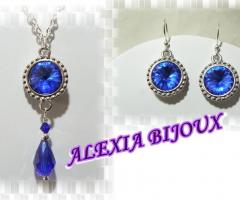 parure swarovski blu luminosissima