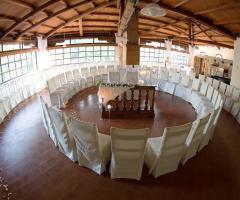 La Sala Parco allestita per il rito civile