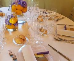 Mise en place con bomboniere segnaposto