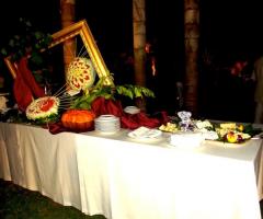 Buffet di frutta al matrimonio