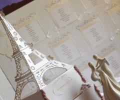 Tour Eiffel centro tableau di 60 cm - Crystal Drops Design