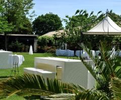 Dettaglio del giardino interno.