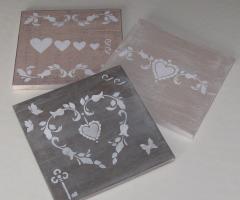 Quadri decorativi romantici effetto anticato. Inseparabili di Mancini Marzia