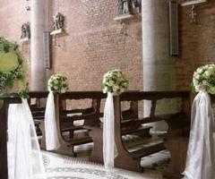 Addobbo floreale romantico per il matrimonio