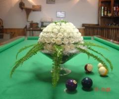 Composizione floreale per le nozze