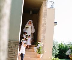 Foto della sposa con paggetti e damigelle - Matteo Crescentini Fotografo