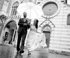 Foto sposi in piazza