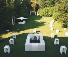 Tavoli di design in giardino