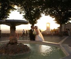 Sposi alla fontana