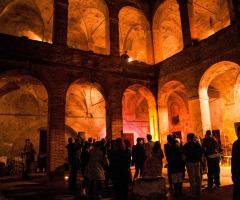 Il chiostro di notte - Abbazia Sette Frati