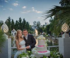 Feudo della Selva - Gli sposi durante il taglio della torta