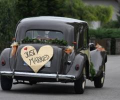 Auto nuziale romantica - Silver & Cherry a Roma