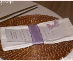 Segnaposto per il ricevimento di matrimonio