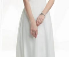 abito asimmetrico georgette