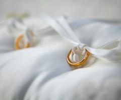 Foto delle fedi nuziali