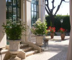 Ingresso della villa per il matrimonio