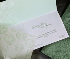 Partecipazioni e inviti sui toni del verde