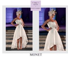 Abito con scollo a cuore più corto sul davanti - Modello Monet