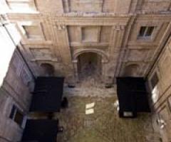 Vista dall'alto della corte interna