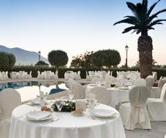 Villa Dominici - Allestimenti tavoli del ricevimento