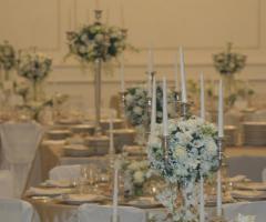Centro tavola per l'allestimento della location
