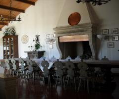 Sala con camino per le nozze