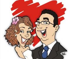 Grafica Personalizzata - Caricature sposi