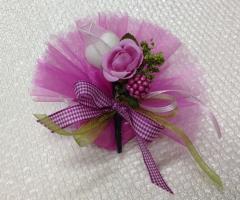 Nobilita di Aggio Silvia - Doppio Tulle Fucsia con mazzolino