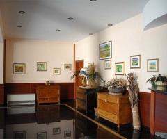 La hall dell'albergo