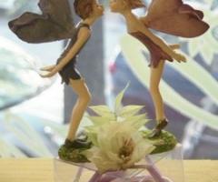 Bomboniera fatine con scatolina porta confetti per il matrimonio