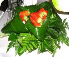 Composizione con frutta per il matrimonio