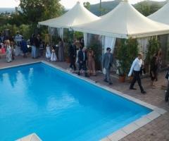 Società semplice agricola "a casa di Bibi" - Il rinfresco a bordo piscina