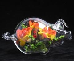 Bomboniera artigianale in vetro soffiato