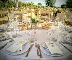 Hotel Raffael - L'allestimento per il matrimonio all'aperto