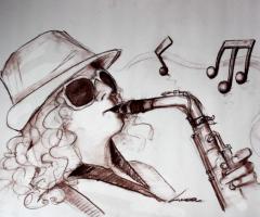 Sax Blond Letizia Brunetti - Letizia in grafica