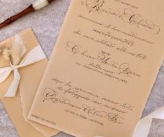 Sara Calligrafia - Partecipazione caramello