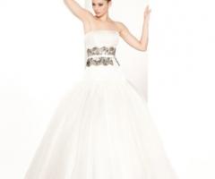 Abito da sposa con decorazione sul punto vita - Modello Iris