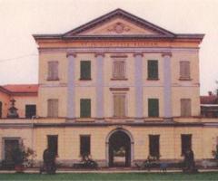 La villa Nicolaj al tramonto