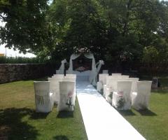 La Corte del Belo - Allestimento per il rito civile all'aperto