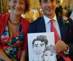 Caricature Charlotte - Ritratti e caricature dal vivo per matrimoni a Verona